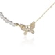 thumbnail image 2 of Collar dorado con perla CYRA con dije de mariposa, 2 of 3