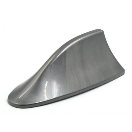 Gray Plastic Shark Fin Dummy Decorative Adhesive Roof Antenna Aerial for