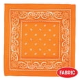thumbnail image 3 of Orange Fabric Bandanas, 22" x 22", Pack of 6, 3 of 5