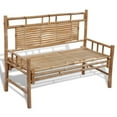 thumbnail image 1 of vidaXL Garden Bench 120 cm Bamboo, 1 of 4