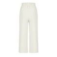 thumbnail image 6 of REALiKUN Women Wide Leg Linen Pants, High Waisted Summer Casual Cotton Linen Palazzo Pants, 6 of 7