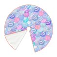 thumbnail image 3 of Salouo Watercolor Sea Shells 1 Christmas Tree Skirt 36" Farmhouse Christmas Decorations Snowman Xmas Tree Skirt Tree Mat for Holiday Party Decor, 3 of 8