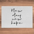 thumbnail image 5 of Ambesonne Hope Jigsaw Puzzle Durable Cardboard, New Year Positive Typography, 1000 pcs, Black and White, 5 of 5