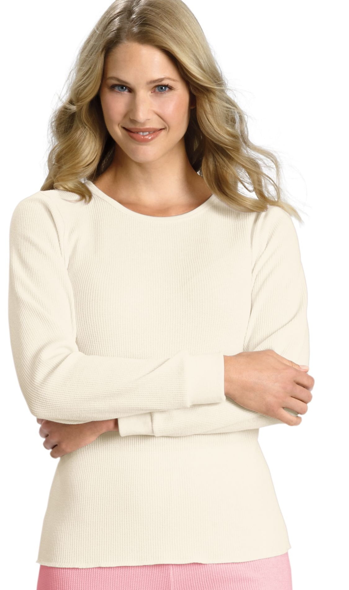 Hanes Womens X-Temp Thermal Underwear Crew Shirt