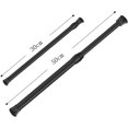 thumbnail image 2 of HAHADAXA Small Tension Rods for Cabinets Cupboard Bars for RV Closets Refrigerator, Spring Rods 11.8 to 19.6 Inches, 6 Packs (Black), 2 of 7