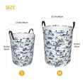 thumbnail image 5 of Balery Hawaii Palms Round Laundry Basket with Handles Waterproof Freestanding Laundry Hamper for Clothes Toys in the Dorm and Family-Medium, 5 of 8