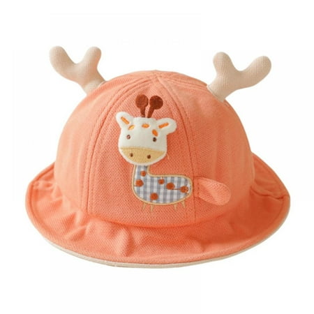 

Deer Bucket Hat Multicolored Fisherman Cap Sun Hat Outdoor Summer Beach Caps for Kids Babies Boys Girls