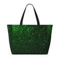 thumbnail image 2 of Disketp Green Sparkling Bolsa de Playa de Gran Capacidad, Bolso Impermeable y a Prueba de Arena para Mujer, Ideal para Playa, Piscina y Natación, 2 of 7