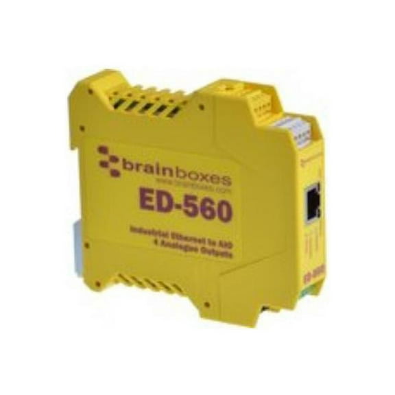 Brainboxes ED-560 Ethernet to 4 Analogue Outputs   RS485 Gateway