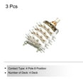 thumbnail image 3 of 4P8T Rotary Switch 4 Pole 8 Position Band Selector 4 Deck for Radio Home Machine 3 Pcs, 3 of 4