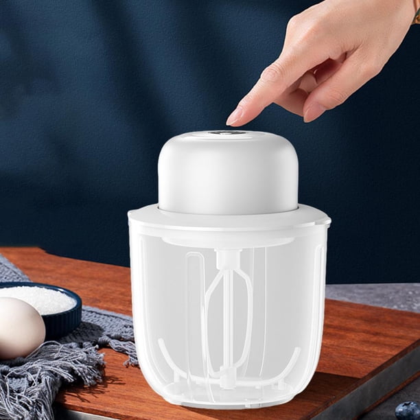 ra eléctrica extraíble Herramientas para hornear Mezclador independiente Accesorios de cocina Suministros mano ática r de Copa individual blanca BLESIY Mezclador eléctrico