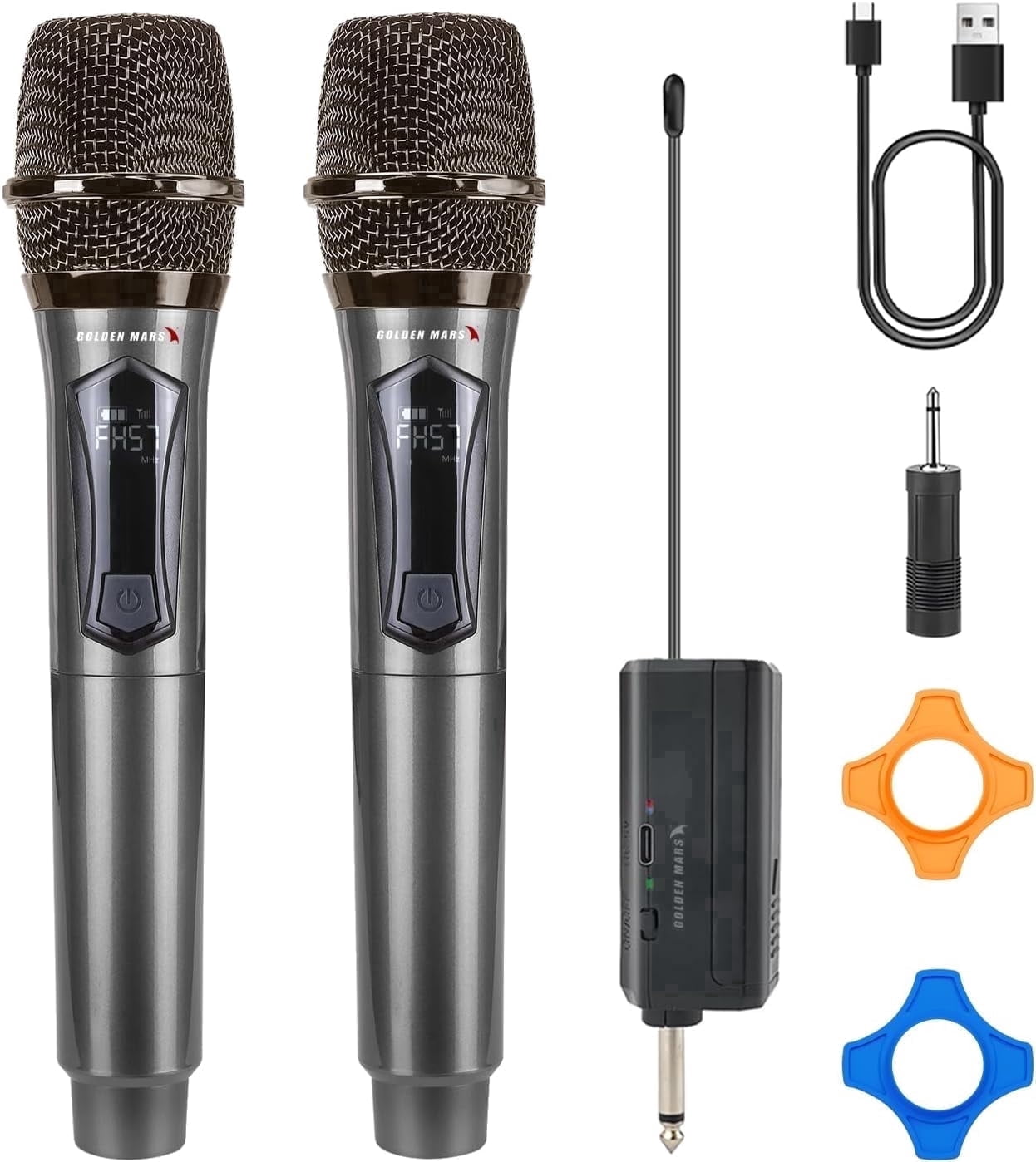 JBL, Wireless Microphone Set, Black, Dual-Channel, Wireless