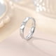 thumbnail image 2 of Anillo Vegetariano Anillo De Acero Titanio Moda Versión Coreana Del Lote De Flores Anillo Joyería De Mano Oro Plata Y Negro No. 6 13, 2 of 4