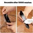 thumbnail image 3 of Reusable Washable Non-Slip Trapezoid Carpet Grippers - 16 Pcs Rug Tape (Black/White, 2 Sizes) for Hardwood Floors, Keeps Rugs in Place, 3 of 8