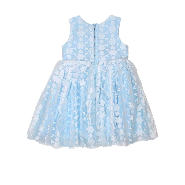 Popatu Girls' Blue Sleeveless Party Floral Lace Dress, 5-6 - Walmart  Business Supplies