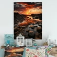 thumbnail image 2 of Designart "Glowing Sunset in Florida" Florida Metal Wall Art, 2 of 5