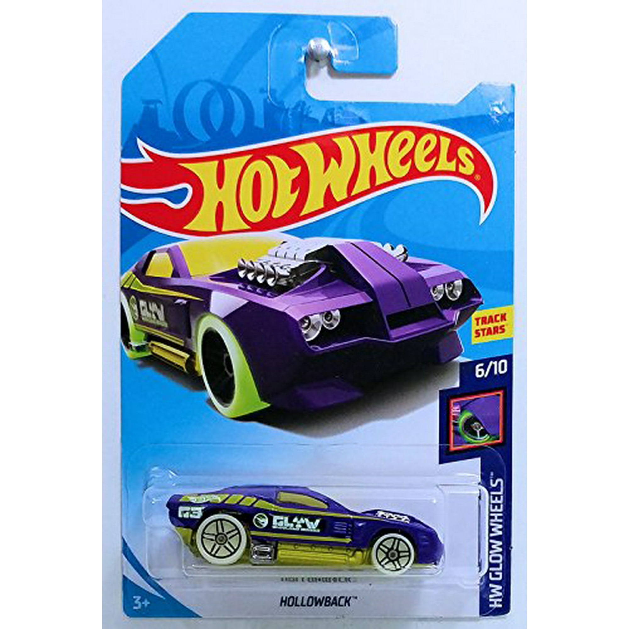 Hot Wheels 2018 Regular Treasure Hunt Hw Glow Wheels 6 10 Hollowback Walmart