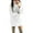 White, variant on Arlun Women's Turtleneck Oversize Midi Pullover Sweater Dresses Solid Color Loose Fit Ribbing Knit Knee Length Dress Long Sleeve Simple Basic Fall Winter Clothes 2025 White S