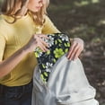 thumbnail image 5 of FORMRS 15-15.6 inch Laptop Sleeve Case Soft Carrying Quilted Computer Bag Cover, White Flower Pattern, 5 of 7