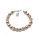 thumbnail image 1 of Pulsera Crystals Pearls color Peach plata .925 Zvezda ZPU-PRL8-PEA, 1 of 3