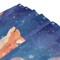 thumbnail image 3 of Beautiful Fox Gazing at Sky with Snowflakes Shower Curtains with 12 Hooks Waterproof Bathroom Decor 66" x 72", 3 of 6