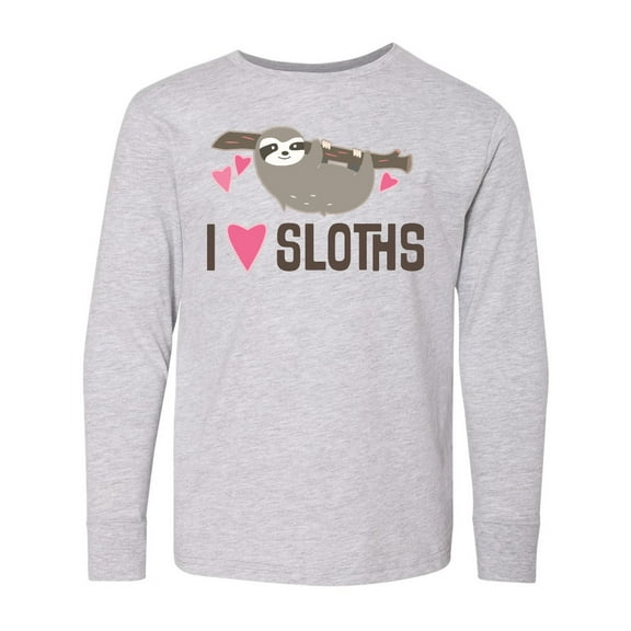 Inktastic Sloth Lover Rain Forest Long Sleeve Youth T-Shirt