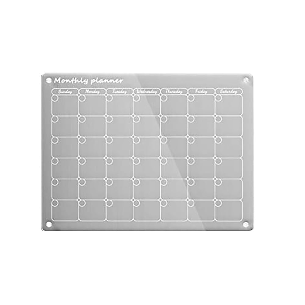 Acrylic Fridge Calendar Ultra Clear Marker Fridge Calendar for