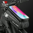 thumbnail image 3 of WEST BIKING Bike Bag West Biking Bag 1.5L Top Frame Bag Waterproof With Earphone Hole, 3 of 9