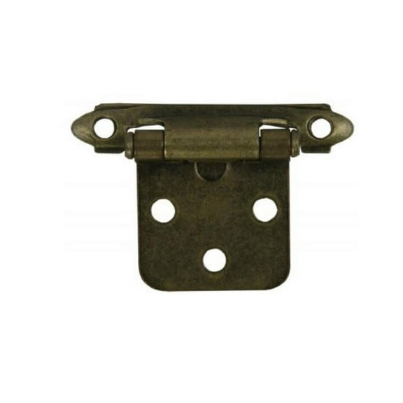 JR Products 70585 Self-Closing Flush Mount Hinge - Antique Brass