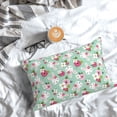 thumbnail image 6 of Kdxio Cotton Pillow Cases 14"x20" Pillowcases,Soft and Breathable Bedroom Pillow Cases-Bunny And Rose, 6 of 8