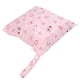 thumbnail image 4 of Bolsa de pañales de tela para bebé, patrón de dibujos animados, cremallera única, lavable, reutilizable, organizador de pañales colgante, Animal rosa, 4 of 5