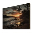 thumbnail image 2 of Designart "Tropical Escape Beach Photo III" Nautical & Beach Print on Natural Pine Wood, 2 of 5