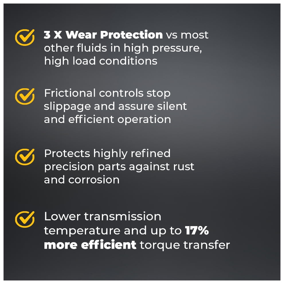 TRIAX Atlas Transfluid 10W TO-4 - Heavy Duty Transmission and Drive Train Fluid - OEM Grade, Extended Life - Compatible with Caterpillar TO-4, Komatsu, Vickers, ZF, and More (5 Gallon Pail)