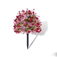 thumbnail image 1 of Violet Ball Shrubs Outdoor Courtyard Decorative Trees Plastic Fake Plant For Garden Patio Home, 1 of 7