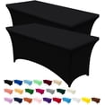 thumbnail image 1 of Mantel Utopia Kitchen Spandex, paquete de 2 unidades, 5 pies, negro, 1 of 9
