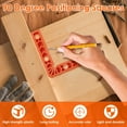 thumbnail image 3 of 4/6Pcs 90 Degree Positioning Square Plastic 3/4/6in Corner Clamp Right Angle Clamp Precise L-Shape Square Ruler Measuring Tool for Drawer Cabinet, 3 of 7