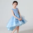 thumbnail image 3 of Flower Girls Sequins Dress Trailing Tutu Dress for 4-12Y Girl Birthday Gown, 3 of 7