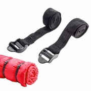 2 Pc Sleeping Bag Straps Buckle Secure Emergency Outdoor Survival Camping Gear