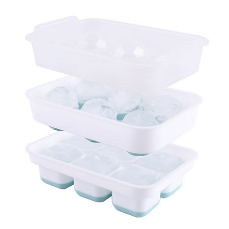 

Ice Cream with Cover Food Grade Whiskey Ice Ball Mould 6-Grid Spherical Ice Lattice
