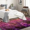 thumbnail image 4 of Lavender Floral Rugs for Bedroom - 4x5 Rug - Lavender Flower Rug - Purple Floral Area Rug - Lilac Rugs - Girls Spring Carpet, 4 of 7