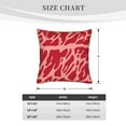 thumbnail image 5 of LNWH Vector Meat Texture Throw Pillow Covers, Square Soft Linen Decorative Pillow Cases, 18"x18", 5 of 8