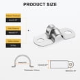 thumbnail image 2 of 15Pcs 5mm(3/16") Abrazadera de Cable Aislada con Almohadilla de Acero Inoxidable Recubierta de 2 Agujeros, Strap Clamp en U, Plata, 2 of 6