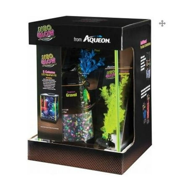 Aqueon Produits - Verre 277168 Aqueon Neoglow Aquarium Kit Colonne&44; Jaune