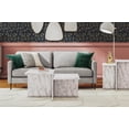 thumbnail image 6 of Brielle Two-Tiered Coffee Table, Faux White Marble, 6 of 9