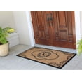 thumbnail image 4 of A1 Home Collections First Impression Hand Crafted Abrilina Entry Coir Monogrammed Double Doormat, 72" L x 36" W, X-Large, 4 of 10