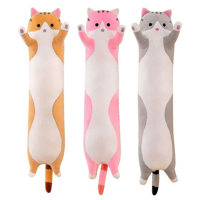 Almohada de peluche con forma de gato para niños 50/70/90/110/