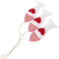 thumbnail image 1 of Mediterranean Style Cloth Fish Ornament Wall Hanging Decor For Living Room 44x16cm Nautical Marine Gift 1Pcs, 1 of 5