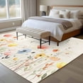 thumbnail image 4 of Large Area Rugs for Living Room Bedroom, Watercolor Wildflowers 5'x8' Rug Washable Carpet Runner Indoor Outdoor, Farmhouse Country Botanical Flowers Non Slip Floor Mats Rug for Kitchen, Bathroom, 4 of 8