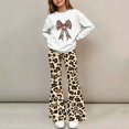 thumbnail image 7 of Cethrio Girls Graphic Outfit Sets, 2 Piece Long Sleeve Spring Fall Fashion Girls' Clothing Sets White Size 9-10 T, 7 of 7