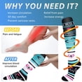 thumbnail image 2 of 7 Pairs Copper Compression Socks for Women & Men Circulation 15-20 mmhg - Better Blood Flow, Swelling, Best Support for Medical, Running, Nursing, 2 of 8